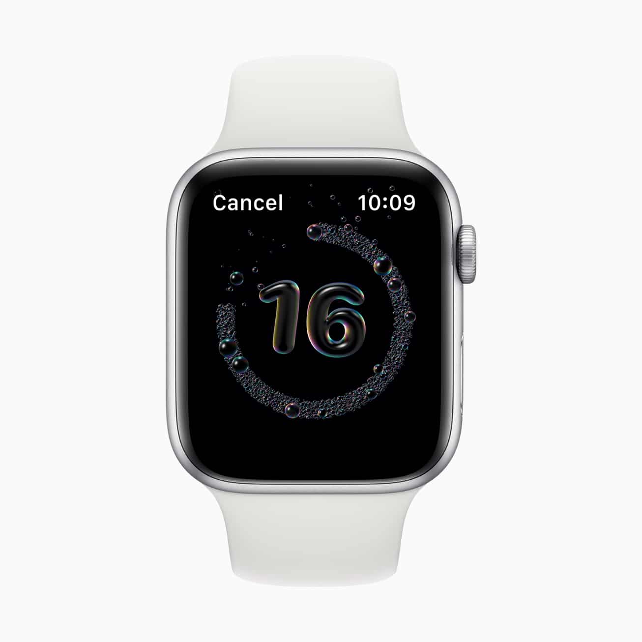 Apple watchOS 7 Handwaschen