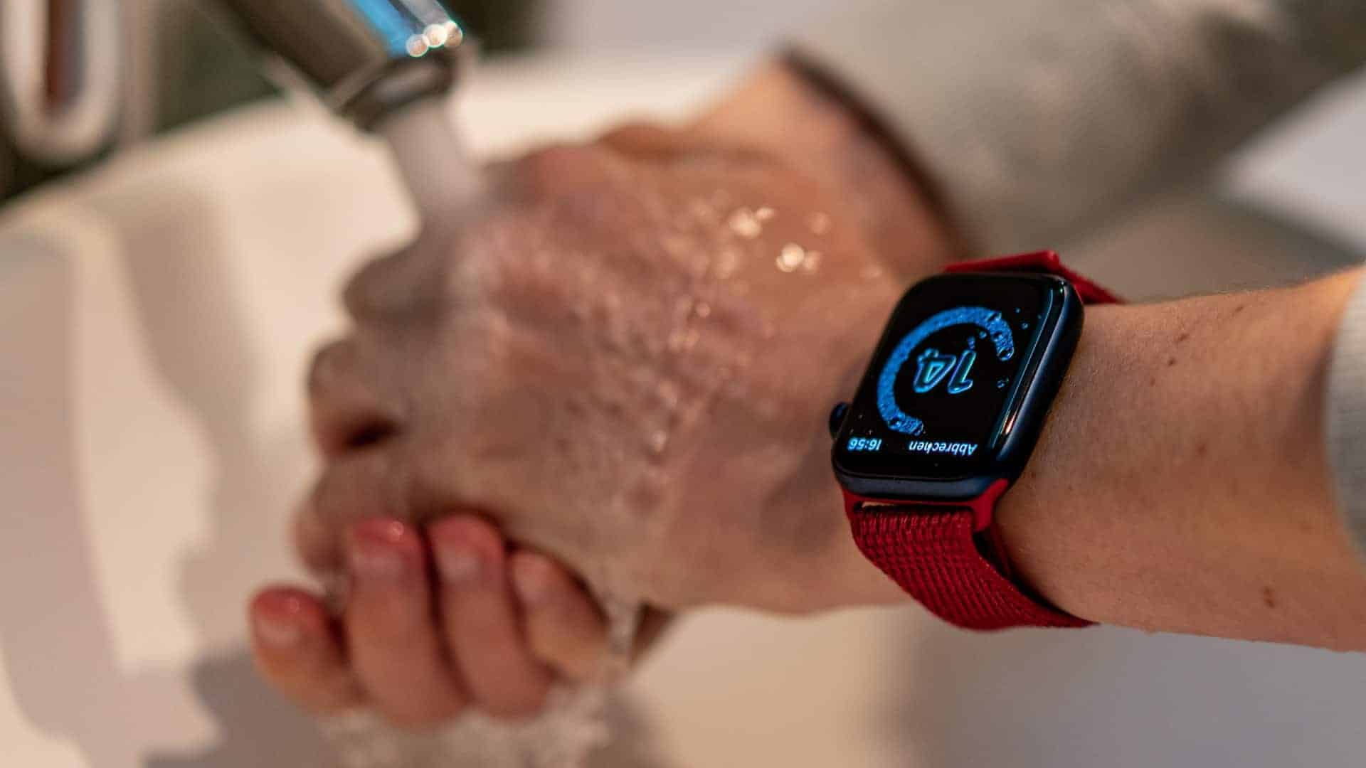 Apple Watch Series 6 Handwaschen