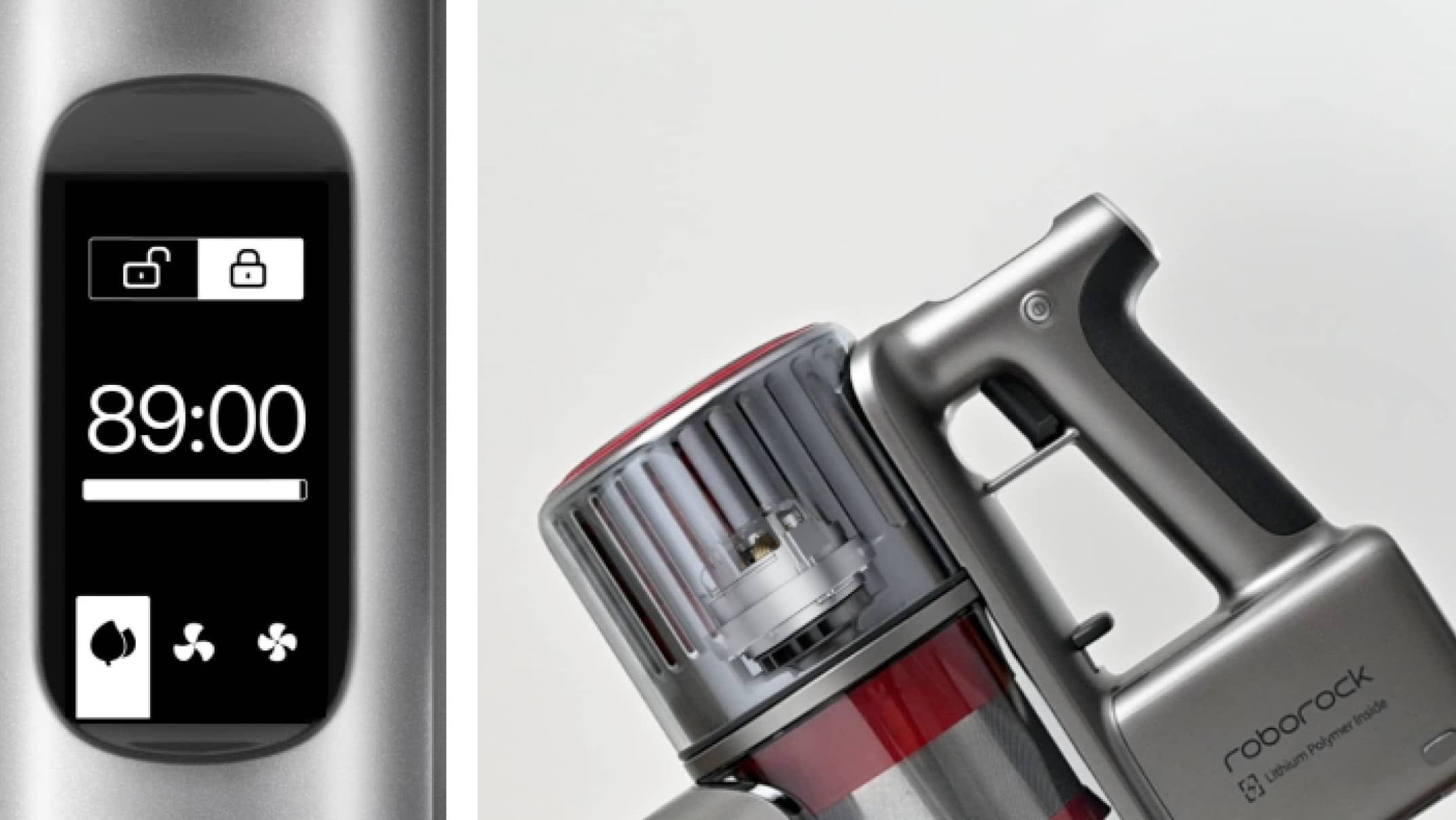 OLED-Display des Roborock H7