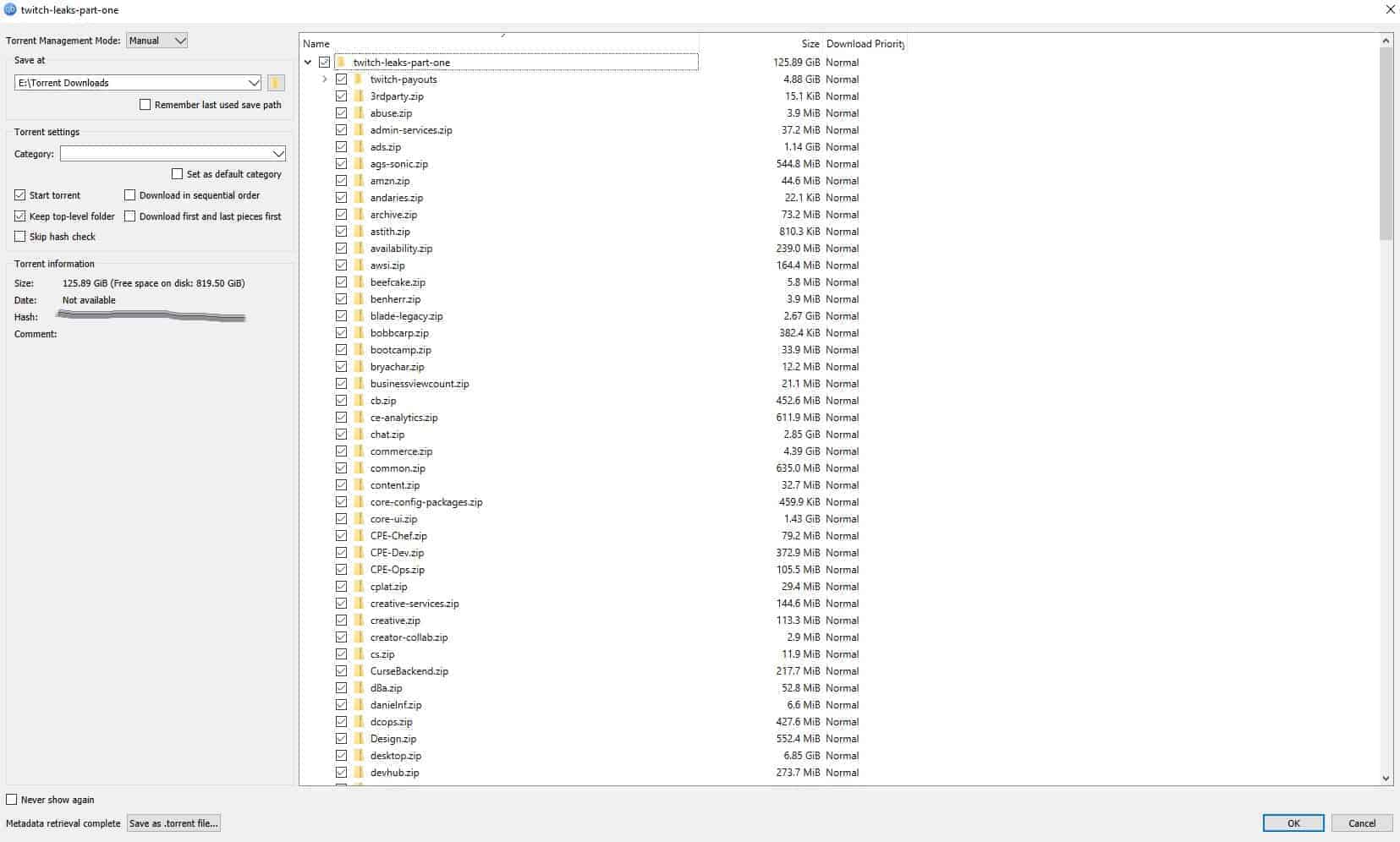 twitch leak