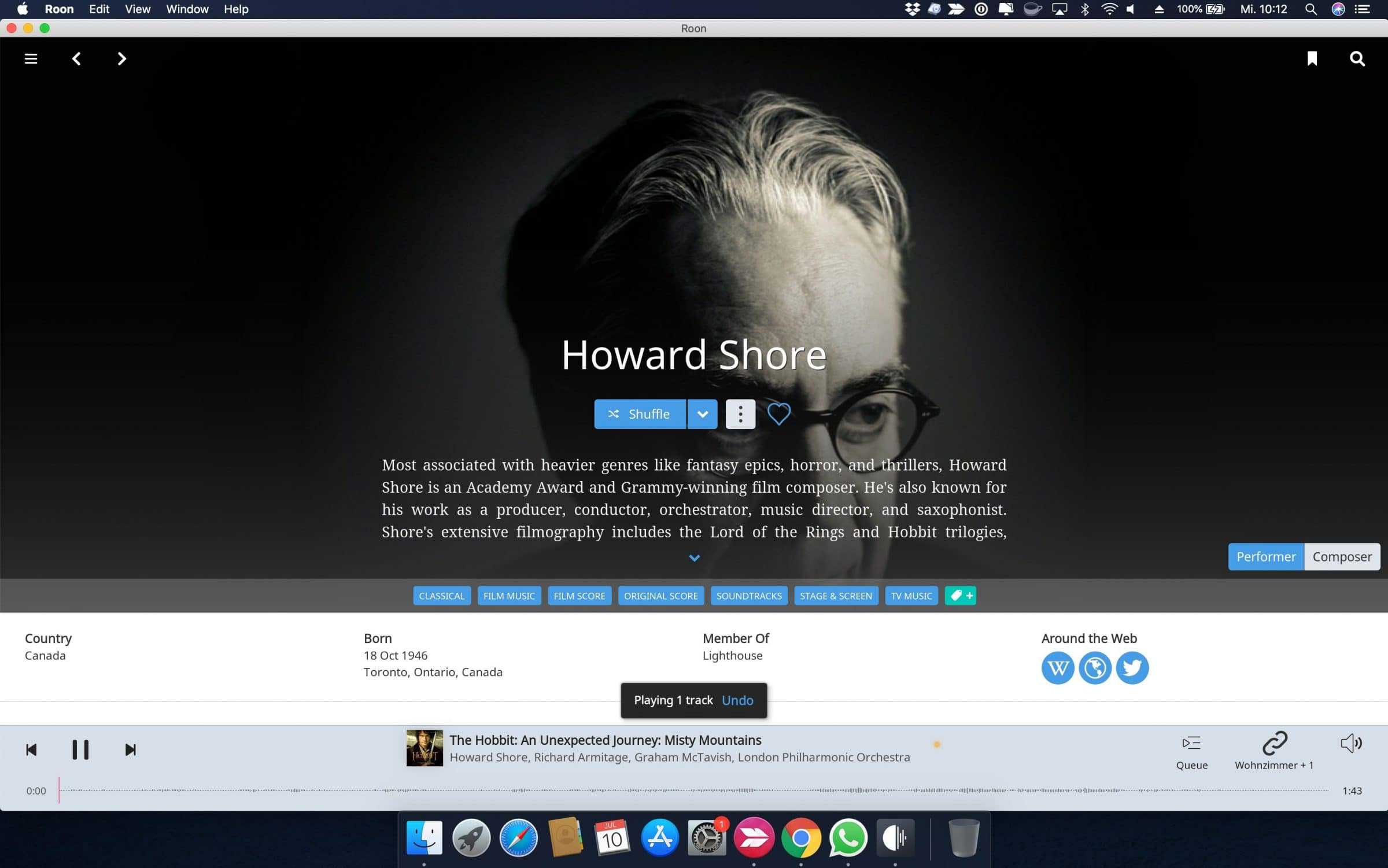 Roon + Tidal MacBook Pro Bowers Wilkins