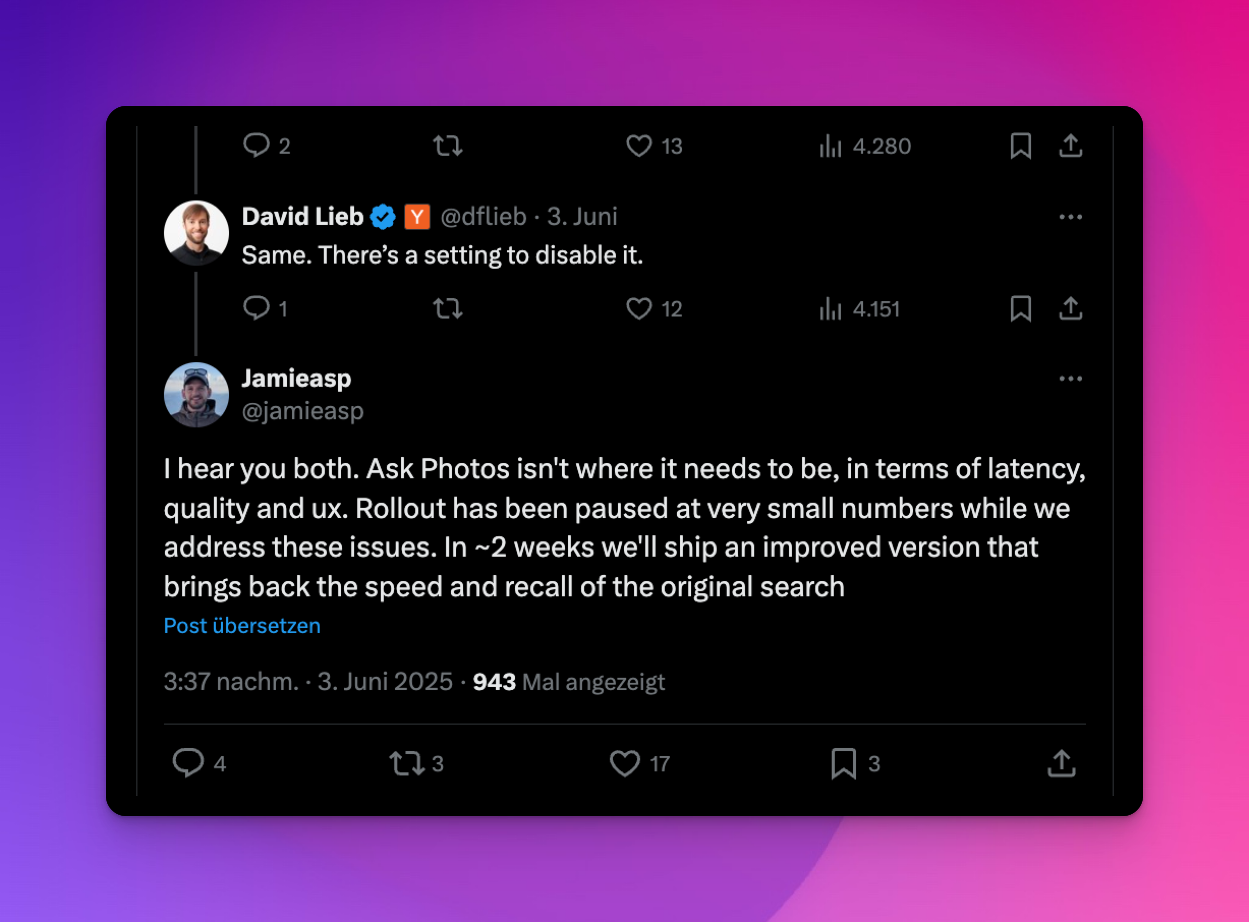 Twitter X Message Google Ask Photos