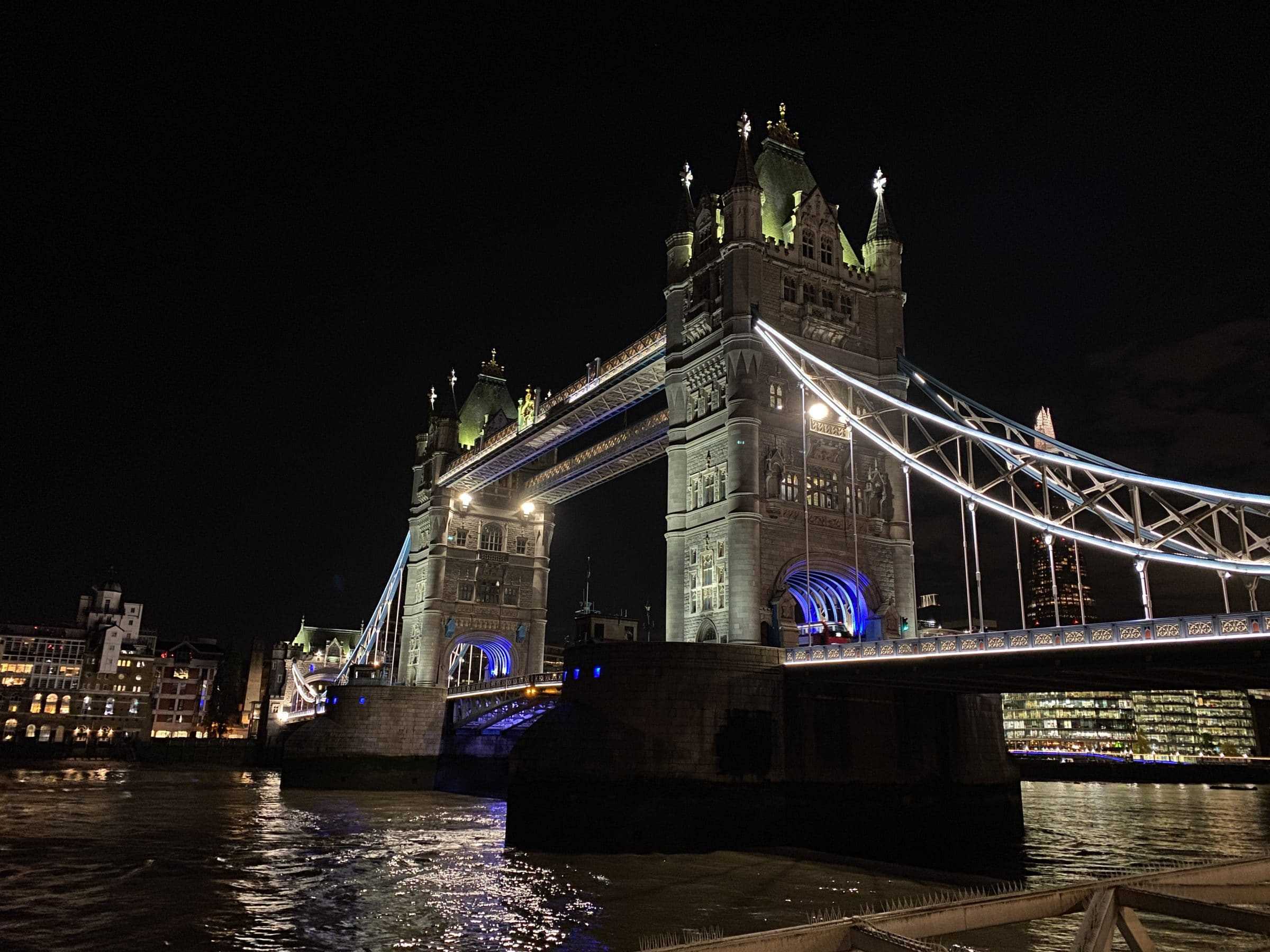 iPhone 11 Night Mode Shot London Tower Bridge