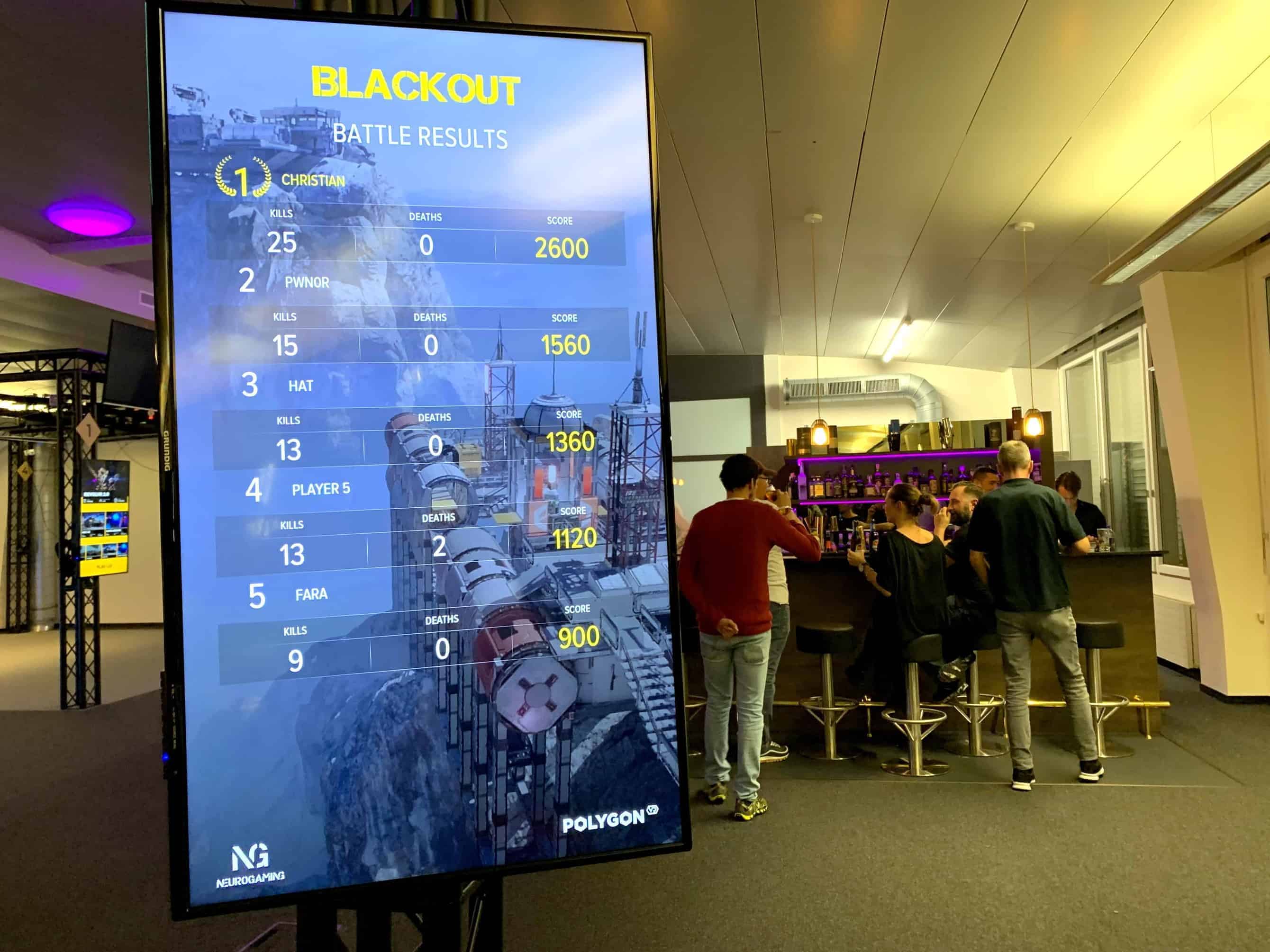 VR City Zürich Erfahrungsbericht Scoreboard TechGarage
