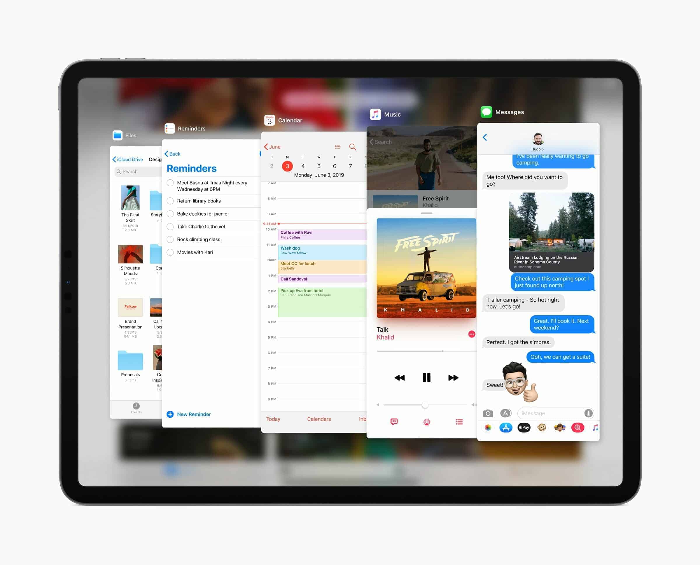 Apple iPadOS Slide-Over WWDC 2019