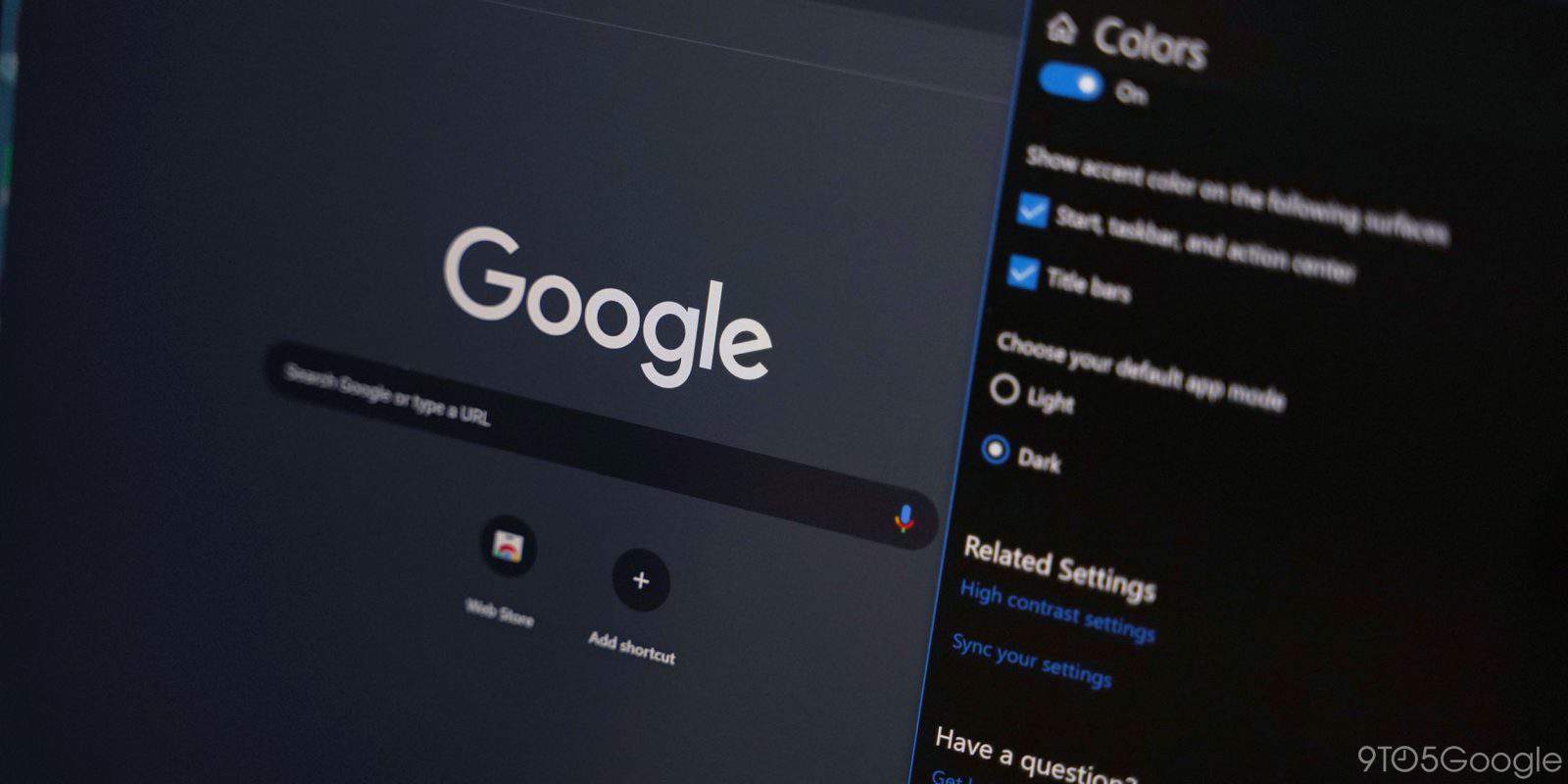 google chrome dark mode