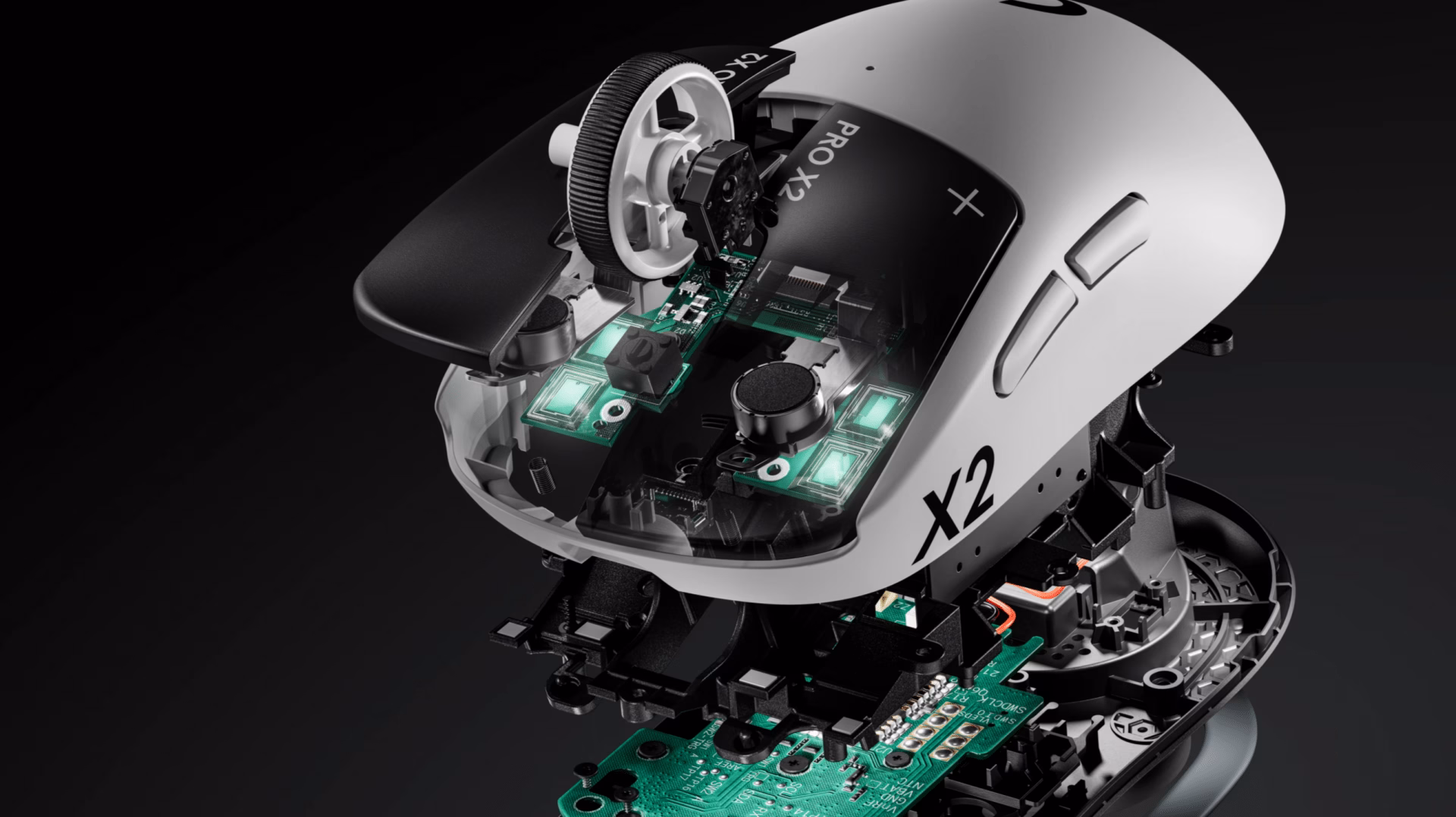 Logitech G Pro X2 Superstrike Gaming-Maus mit induktiver Klick-Technologie