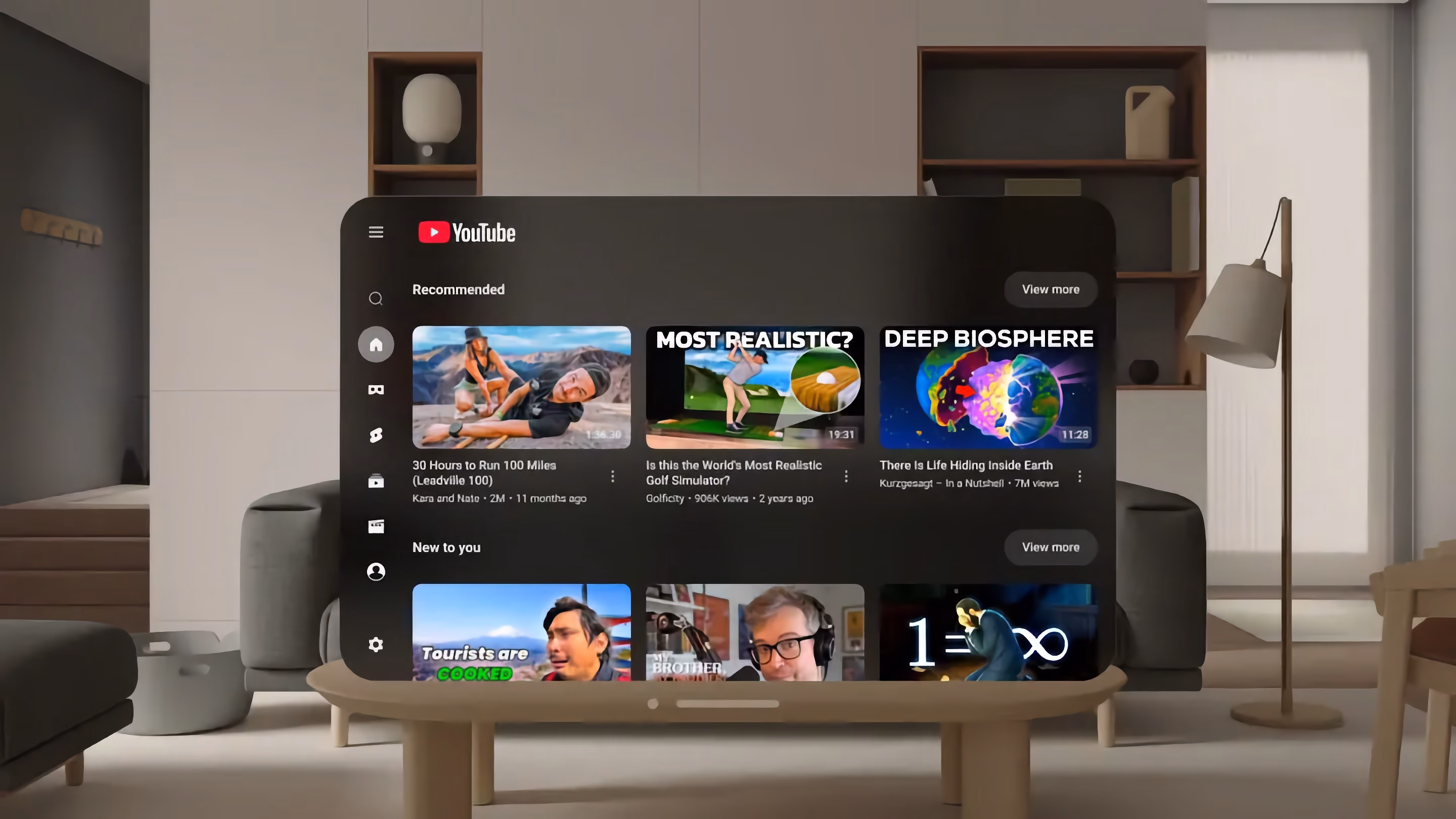 youtube apple vision pro