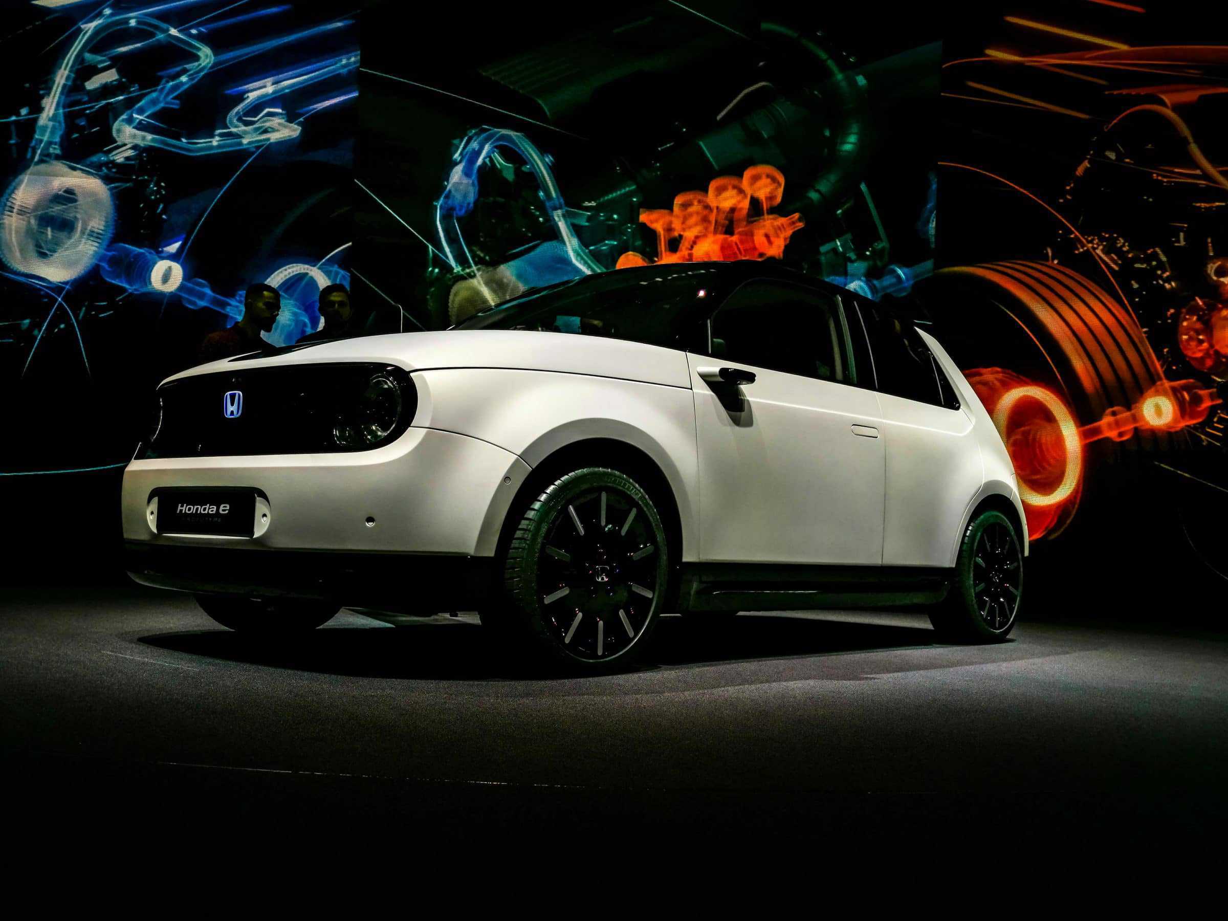HondaE left Geneva Motor Show