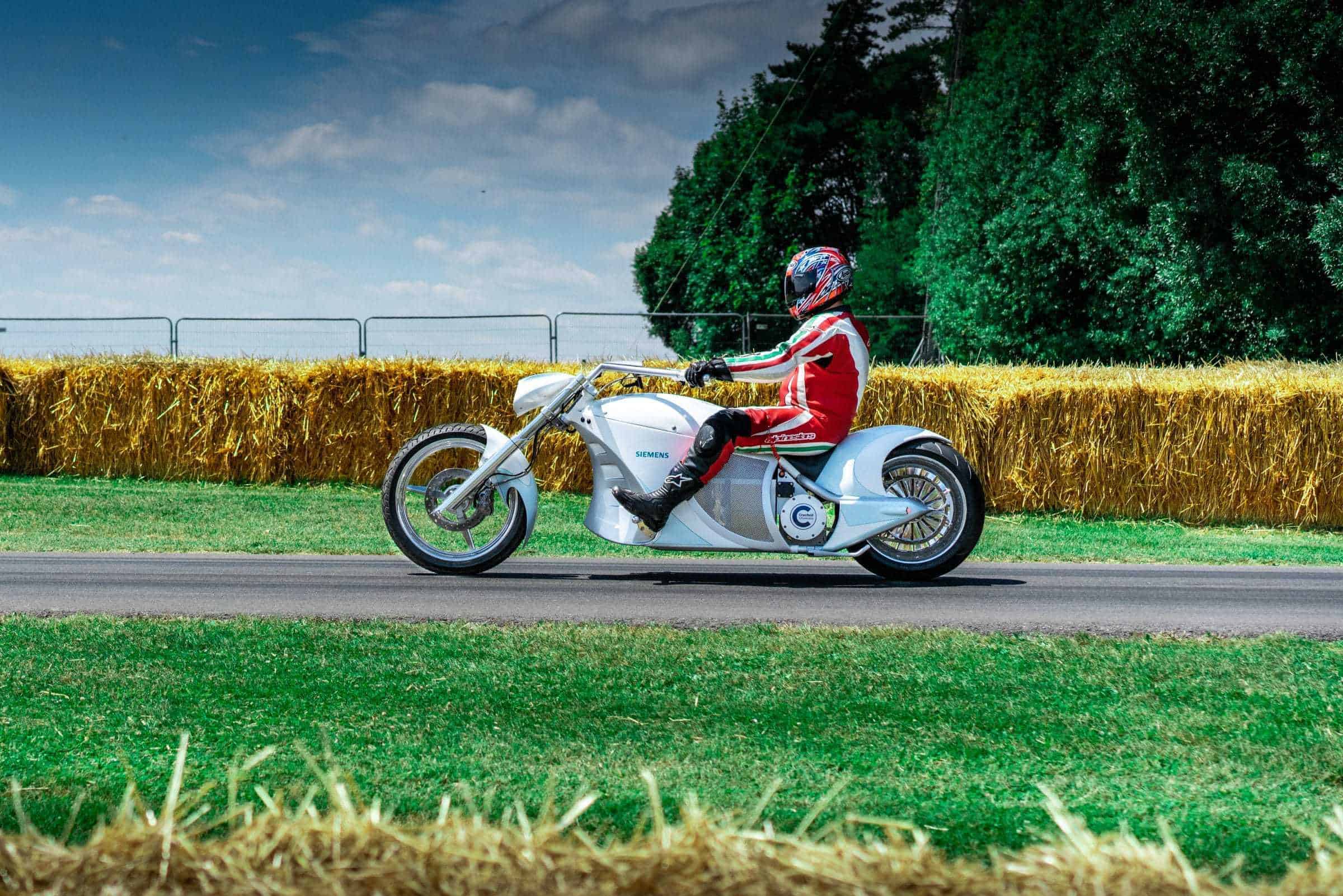 Siemens E Motorbike Goodwood FoS Techgarage