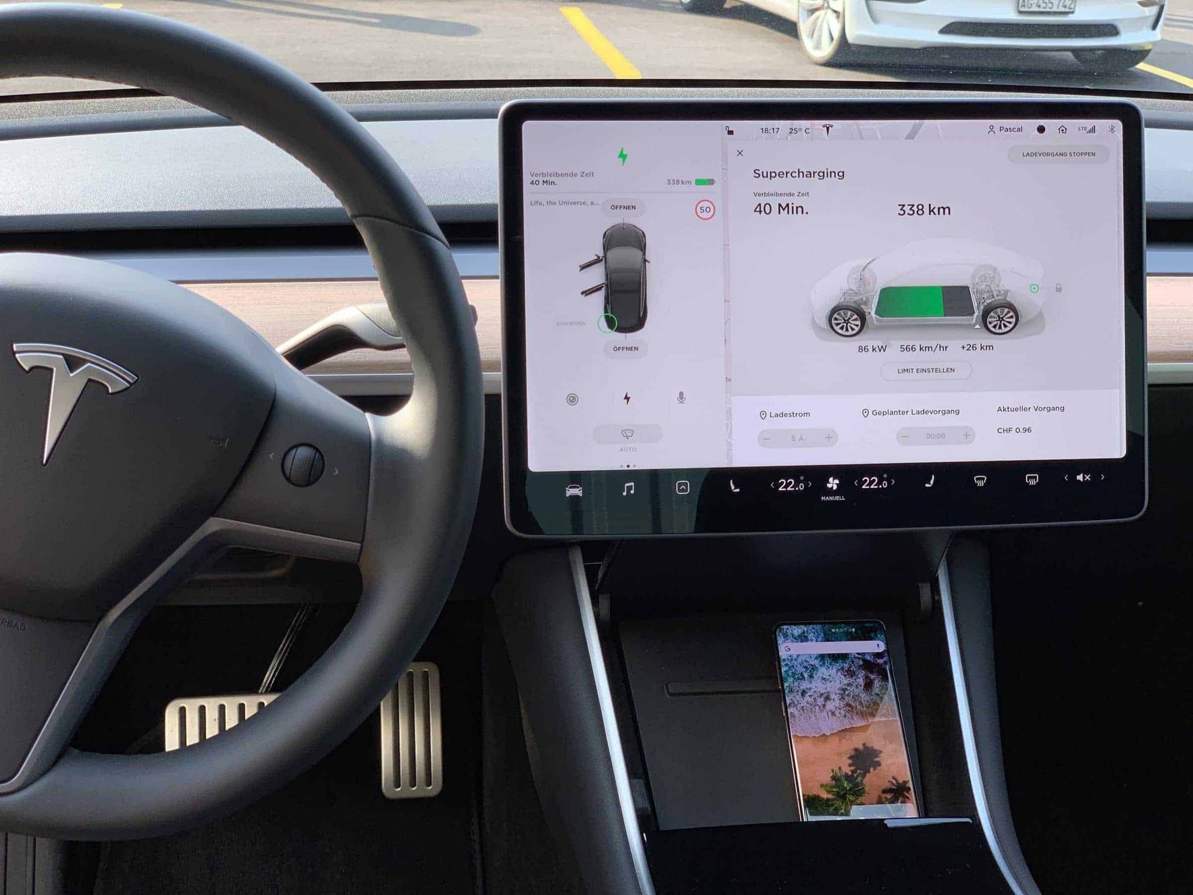 Tesla Model 3 Charging Screen Techgarage