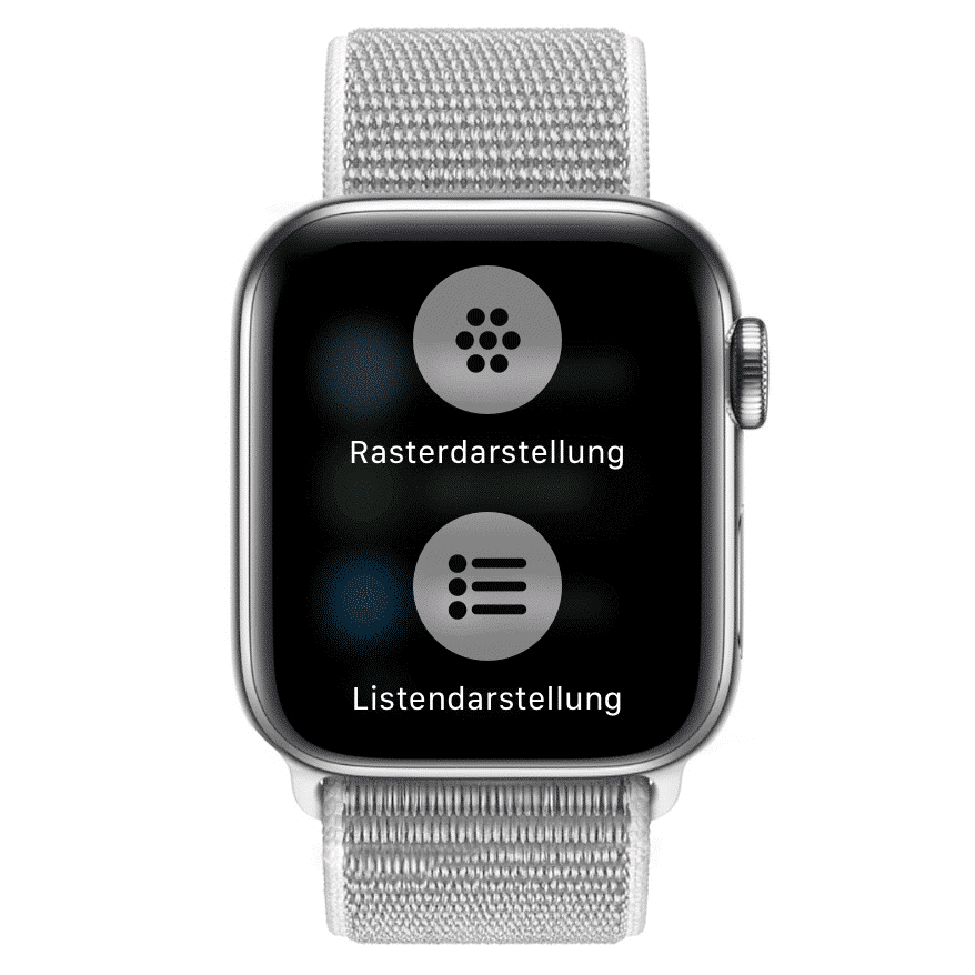 Apple Watch Series 4 iPhone Listen Darstellung