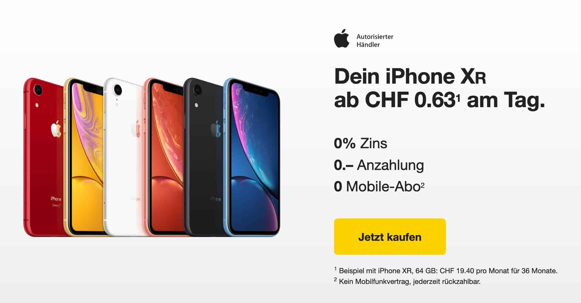 Valora Angebot Smartphone Kredit