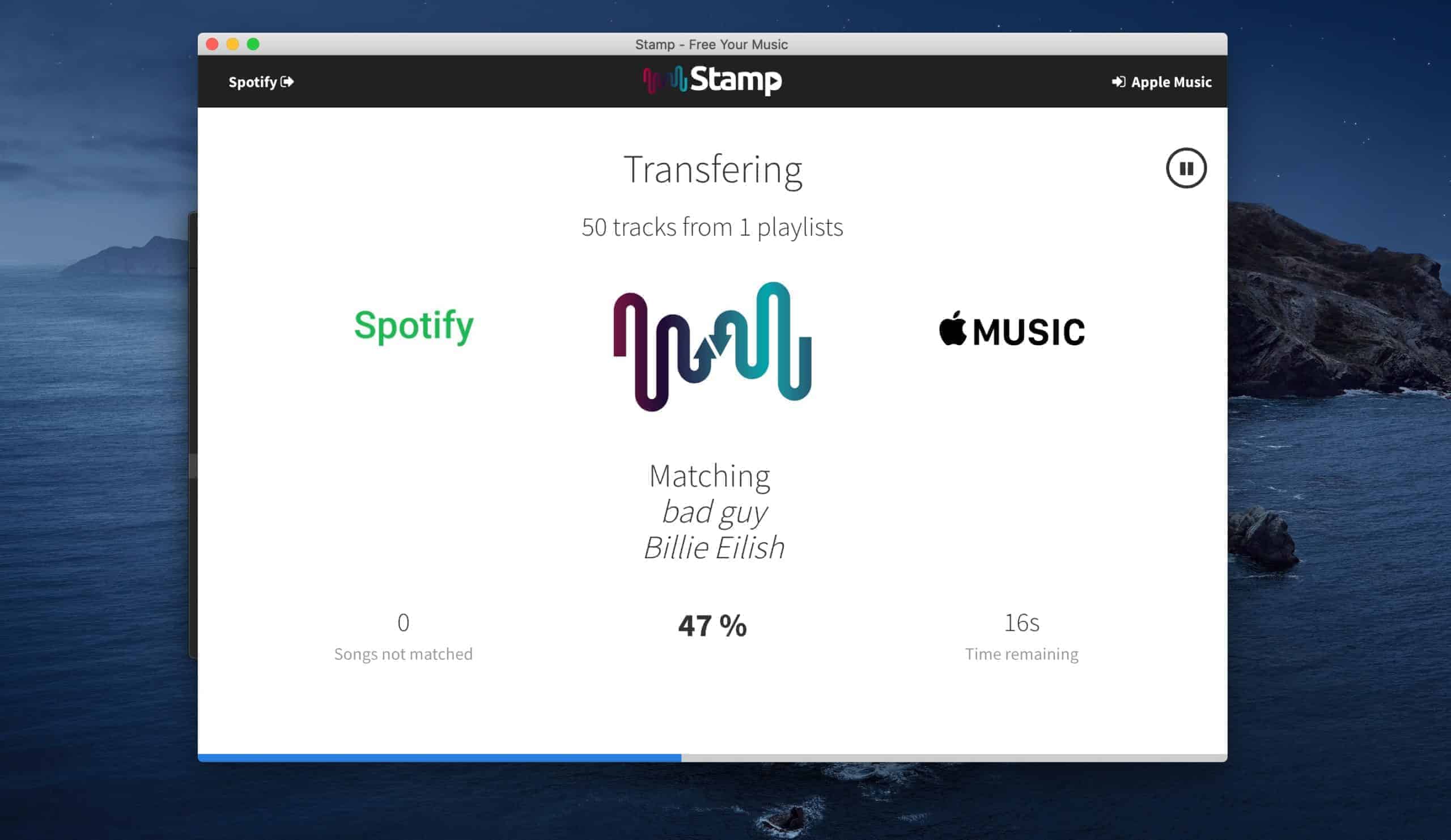 STAMP Playlisten Übertragen Spotify zu Apple Music