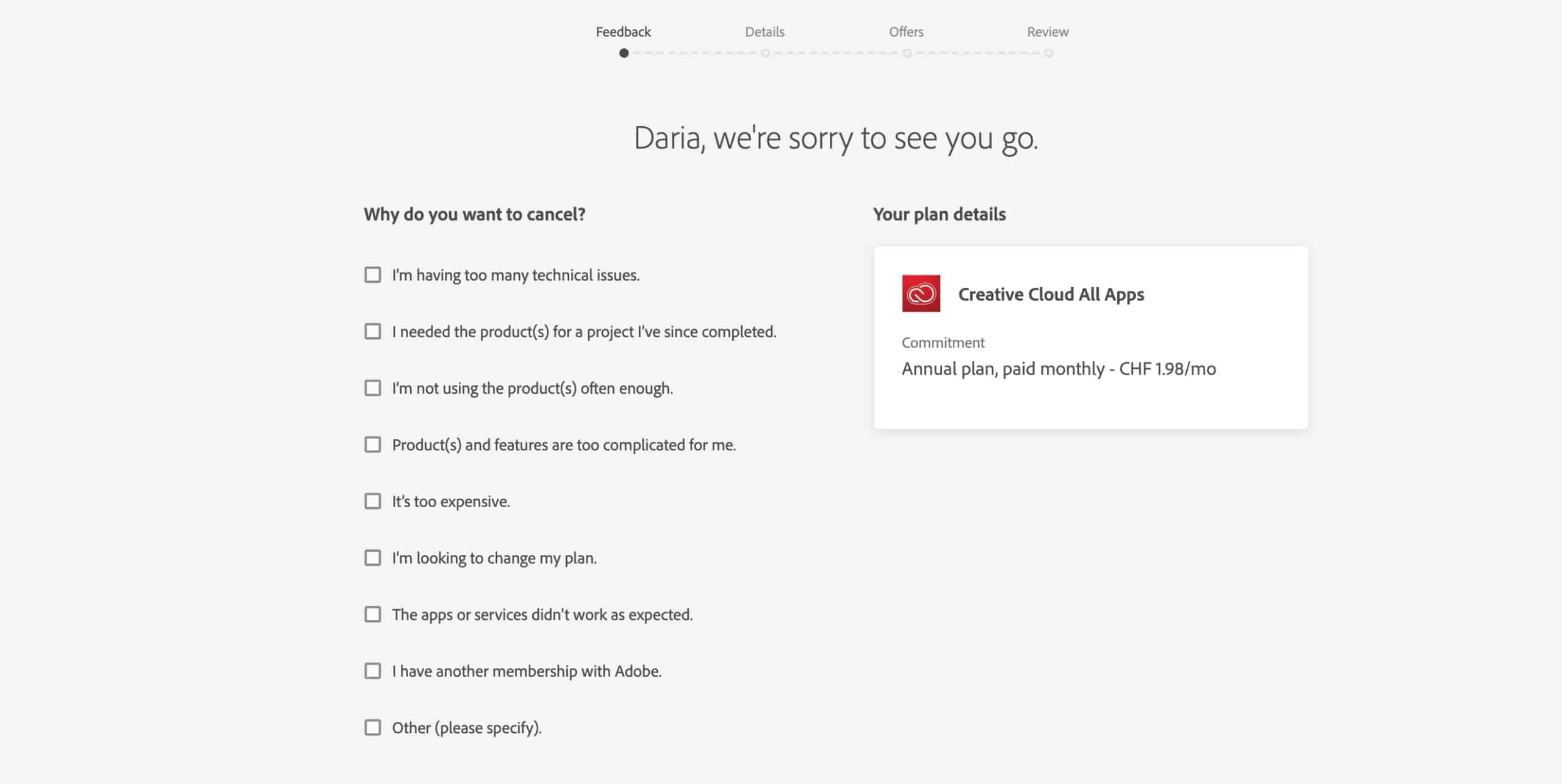 Adobe Creative Cloud Angebot