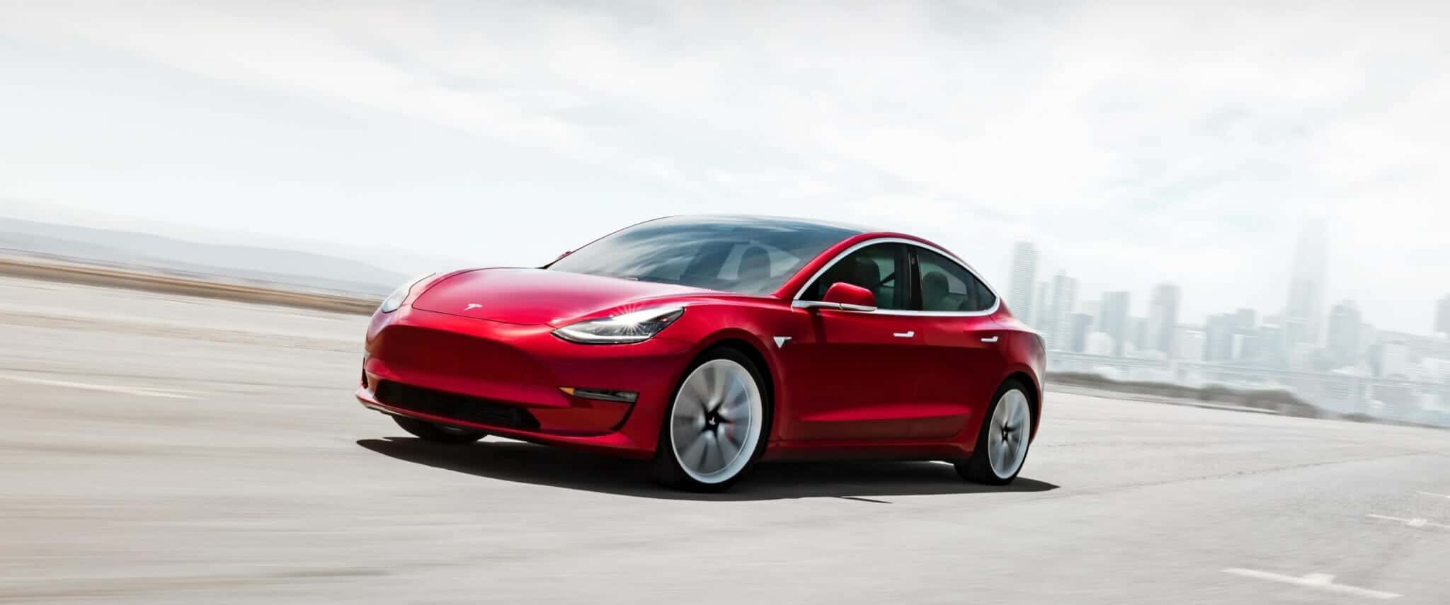 Tesla Model 3 Red - Detail