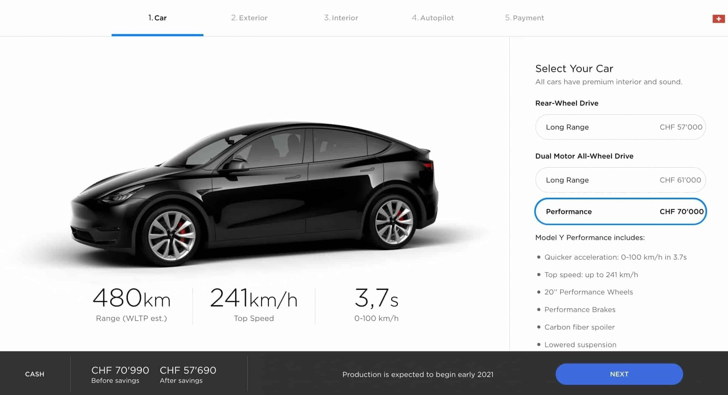 Tesla Model Y Design Studio CH