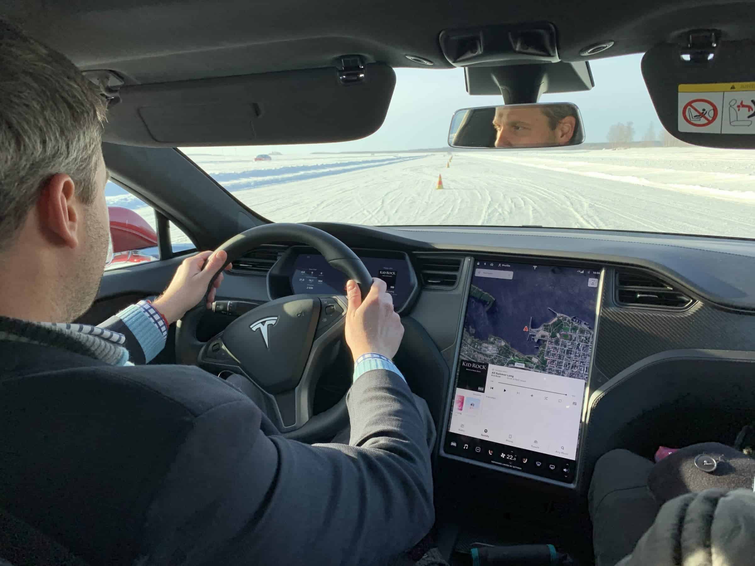 Tesla Model S Winter Drive Techgarage