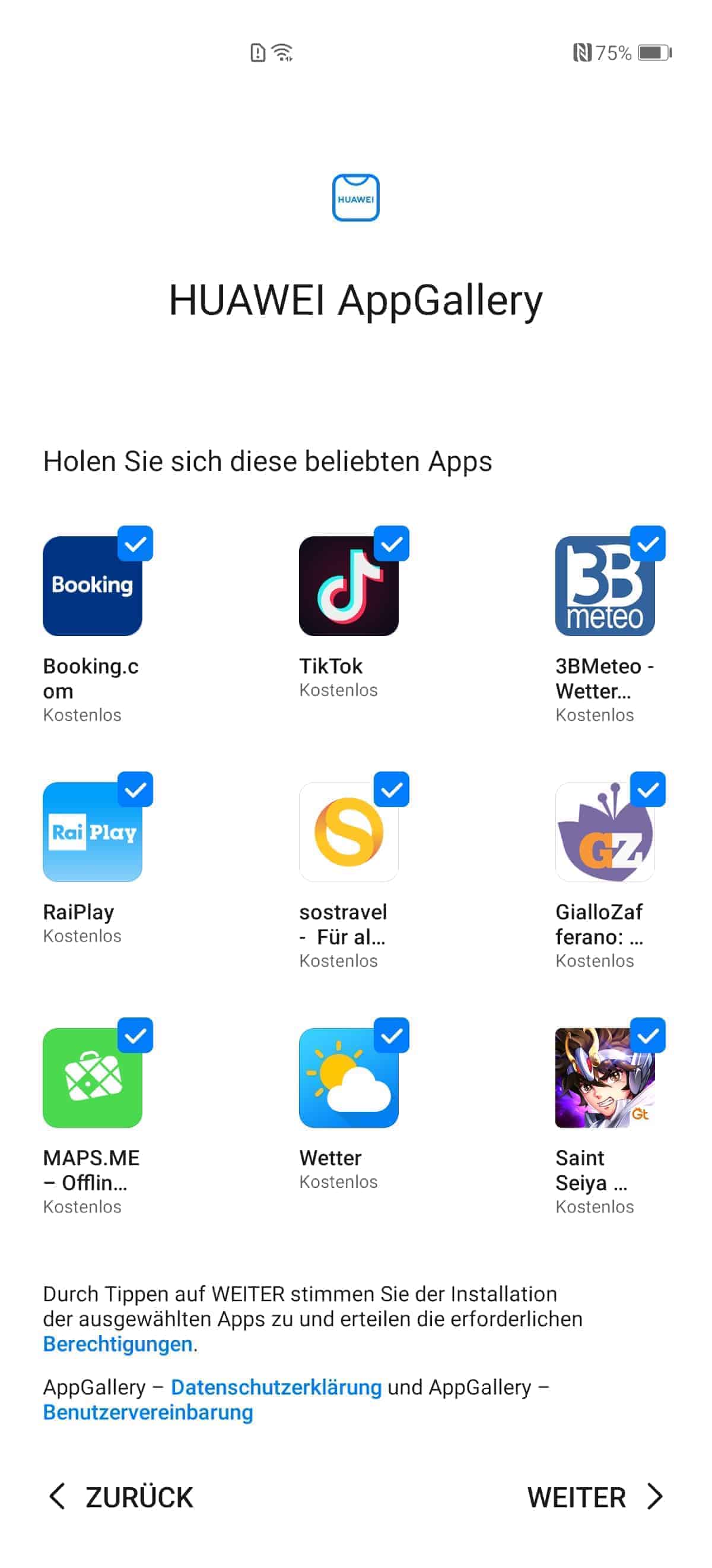 Huawei App Gallery Screenshot Huawei P40 Pro