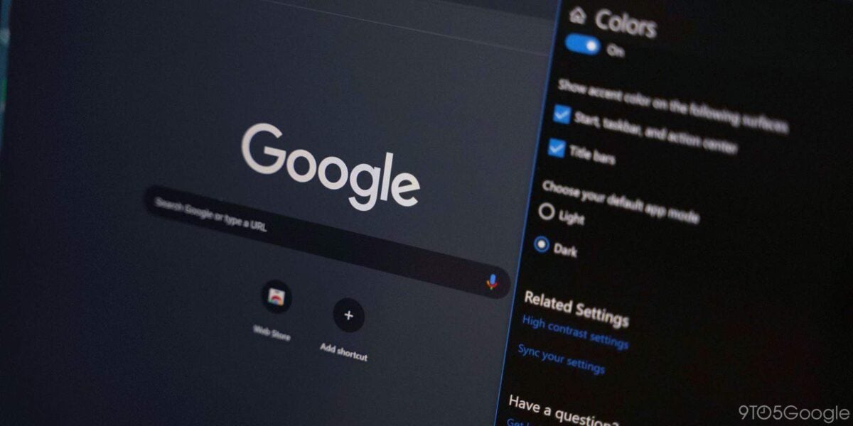 google chrome dark mode