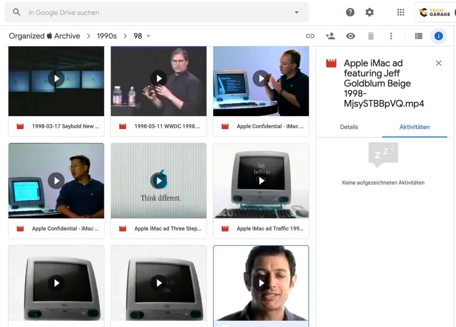 Apple Online Archive Screenshot Videos