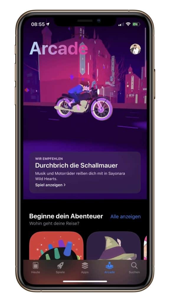 Apple Arcade App Store iPhone XS