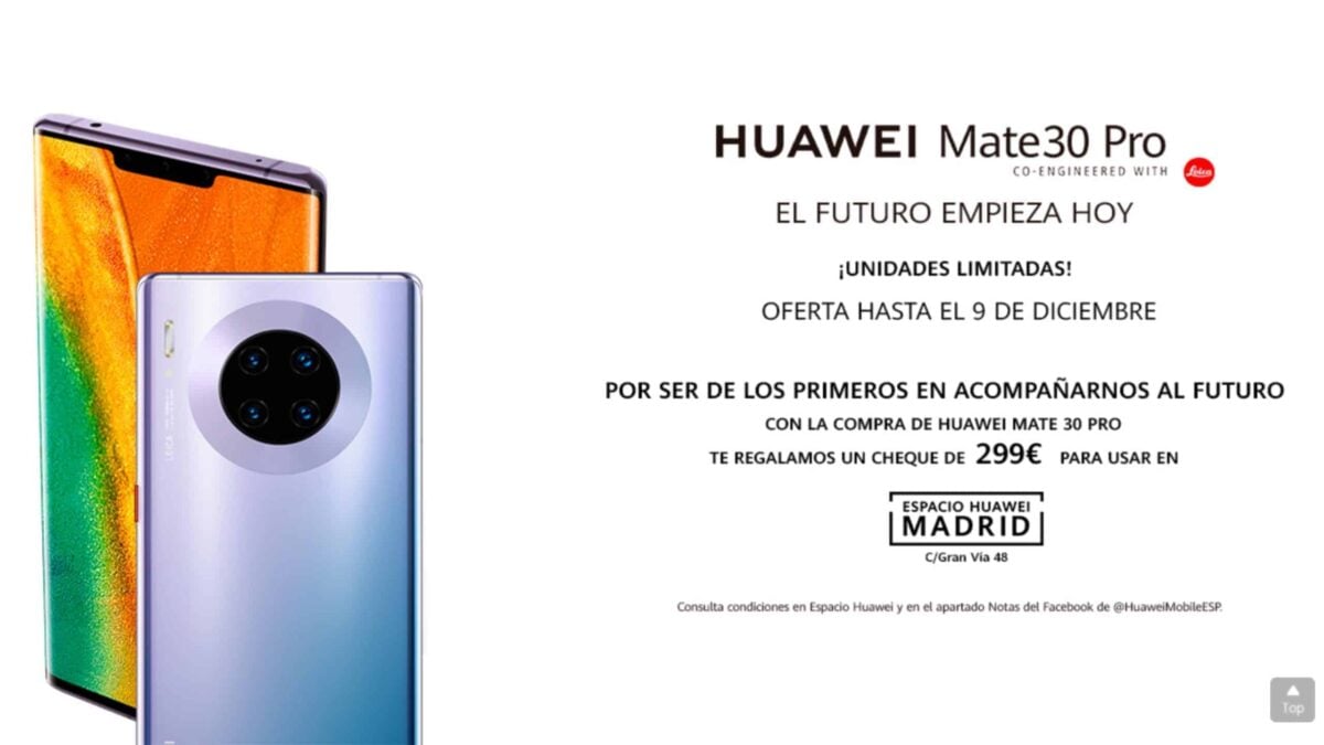 Huawei Mate 30 Pro Launch Plakat Spain