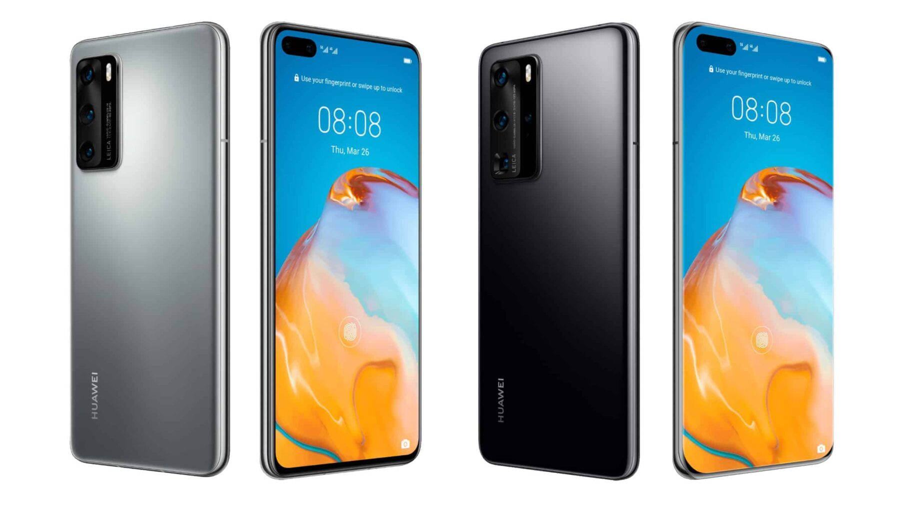 Huawei P40 and P40 Pro Renderings
