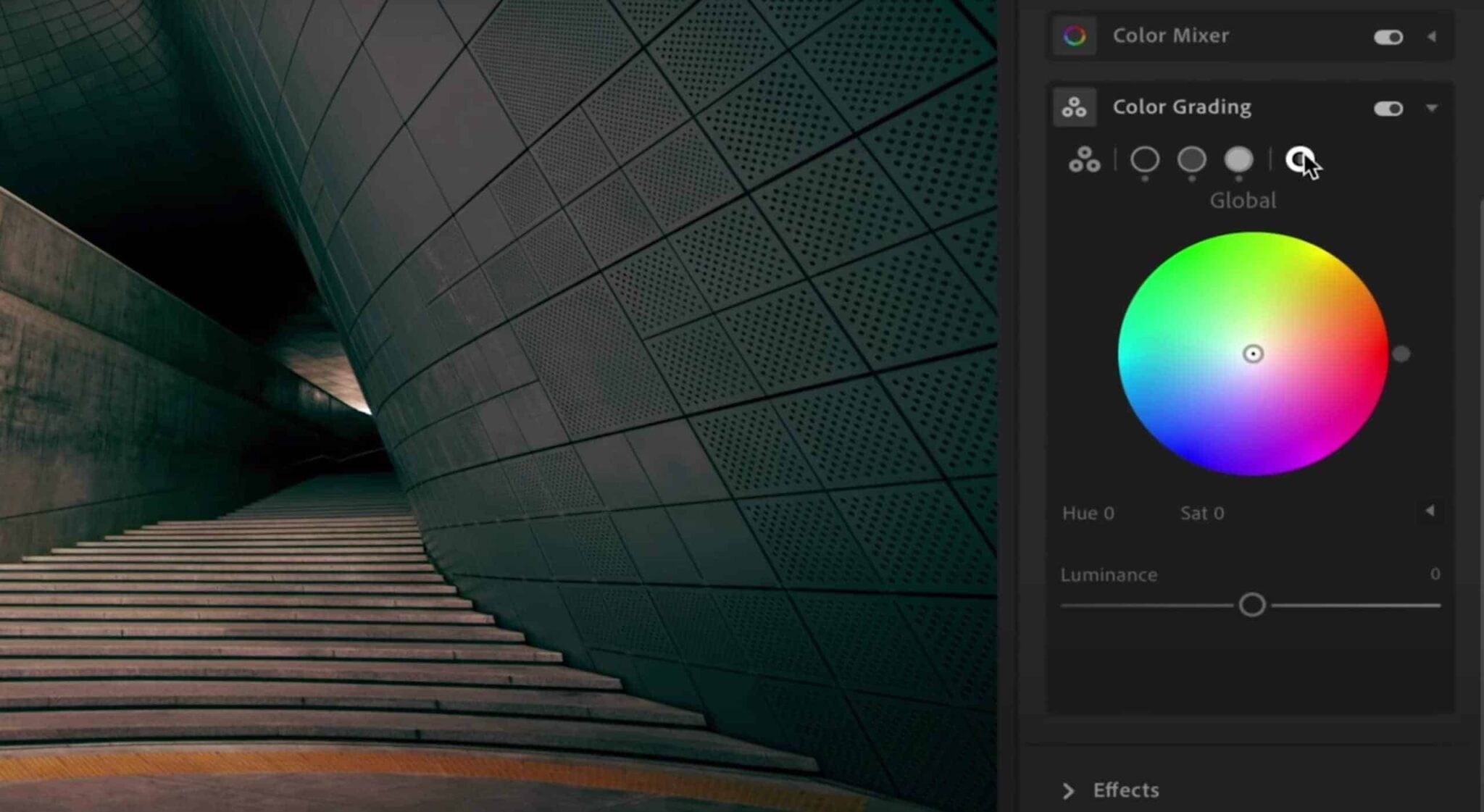 Adobe Lightroom Color Grading