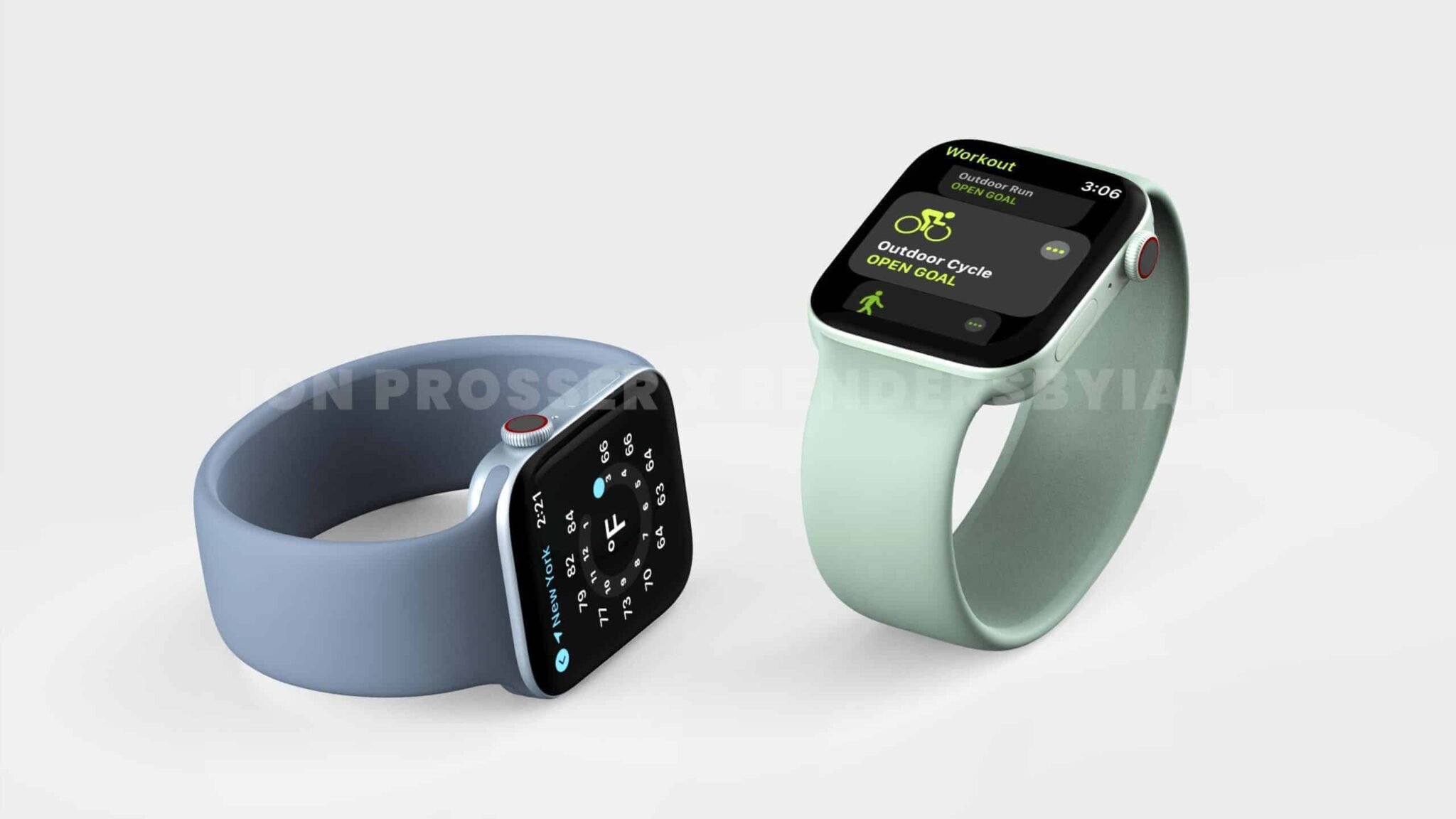 Apple Watch Series 7 green blue