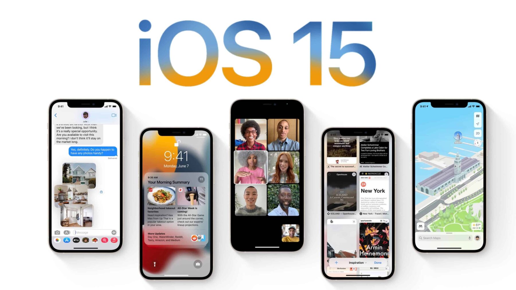 Apple WWDC 2021 iOS 15