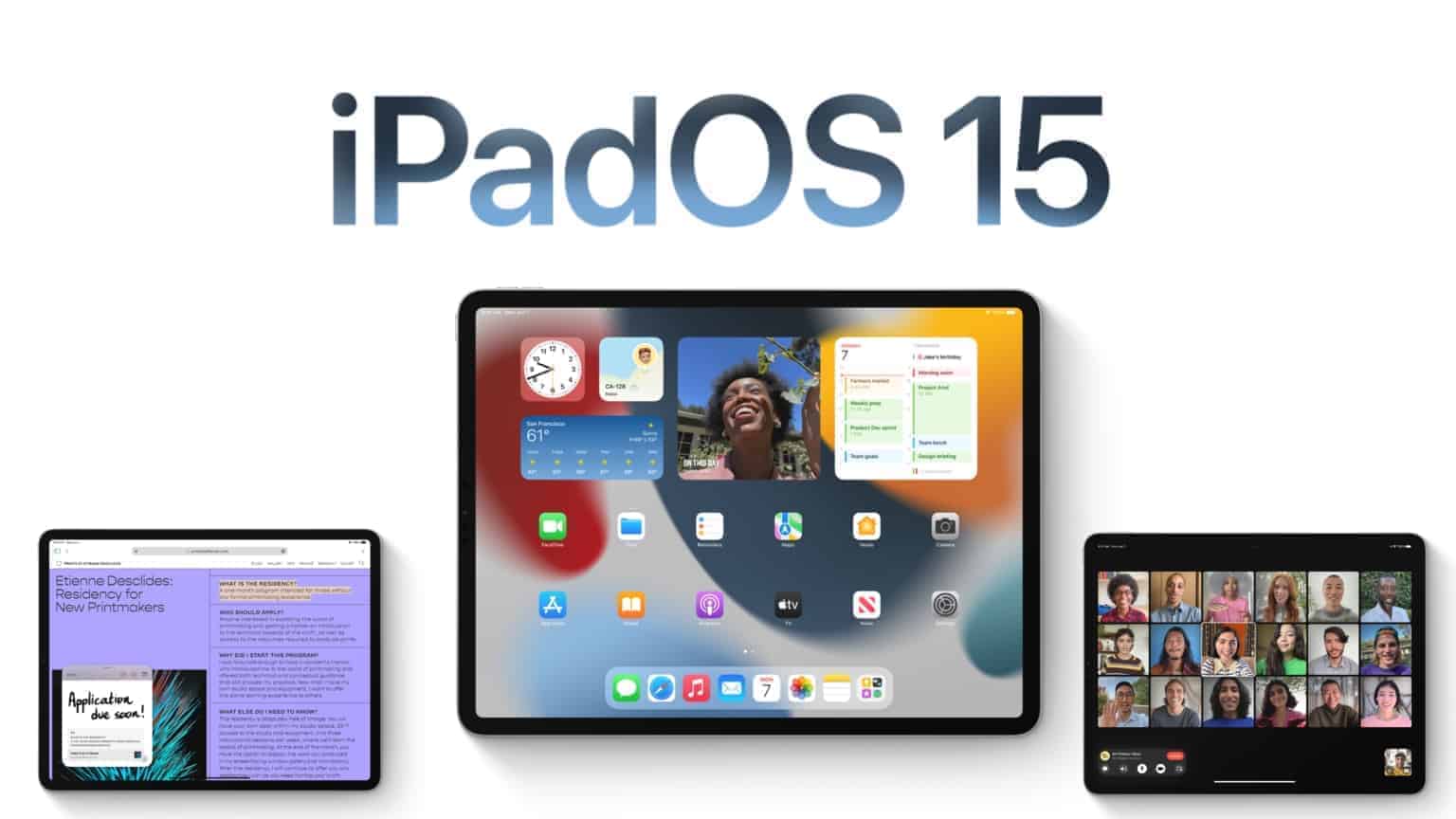 Apple WWDC 2021 iPadOS 15