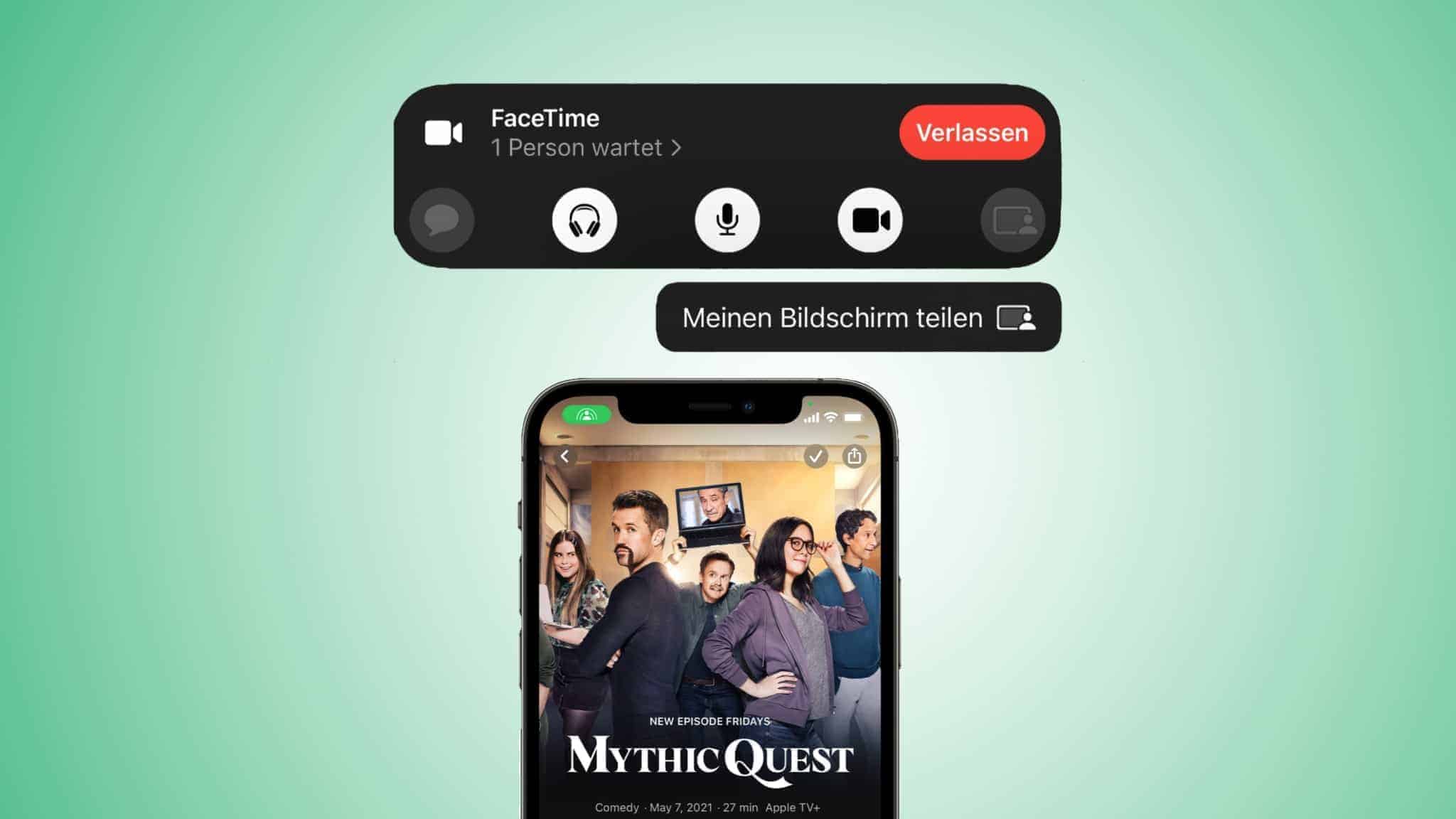 iOS 15 FaceTime Screenshare