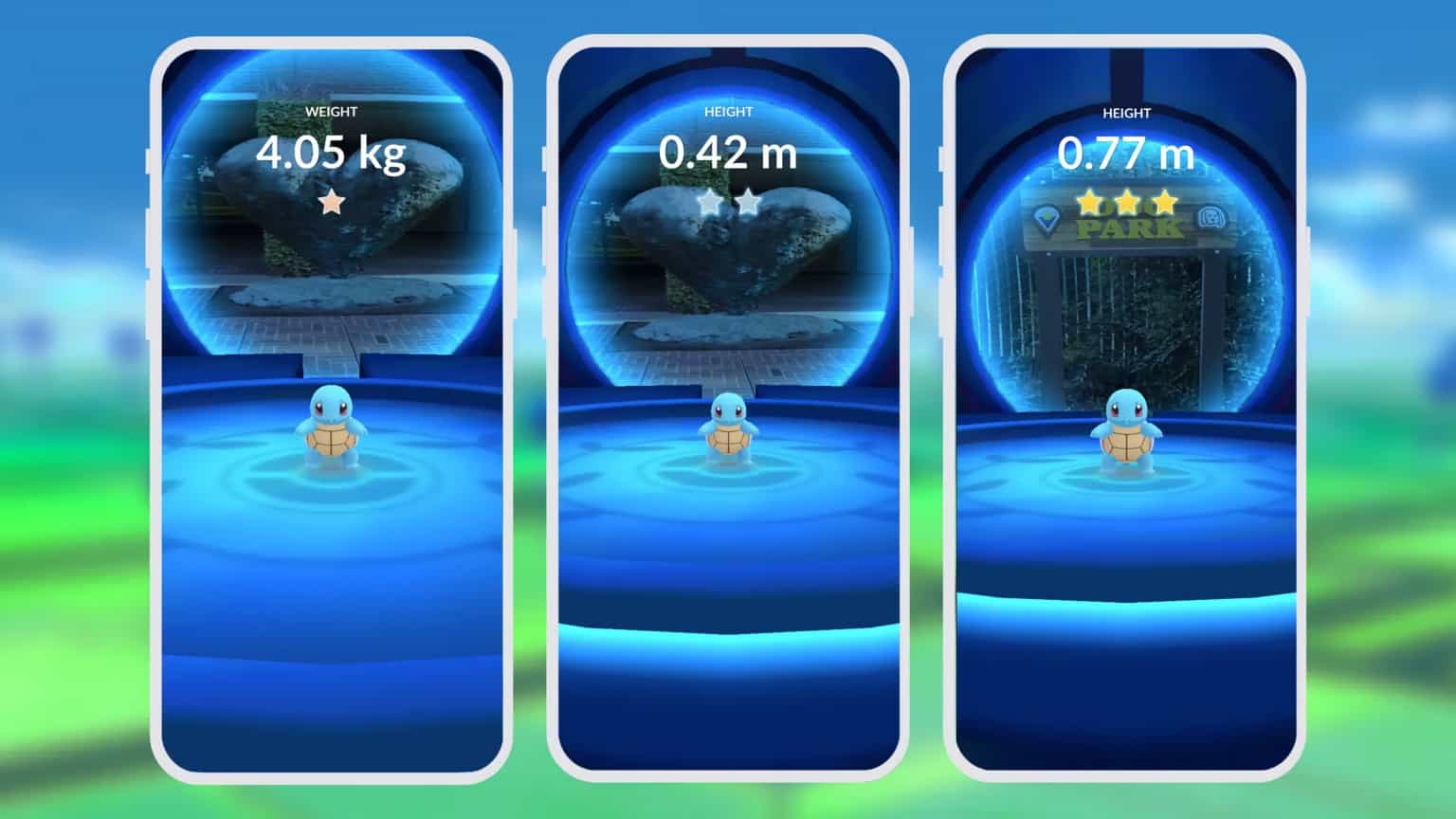 Pokemon Go showcase Schiggy