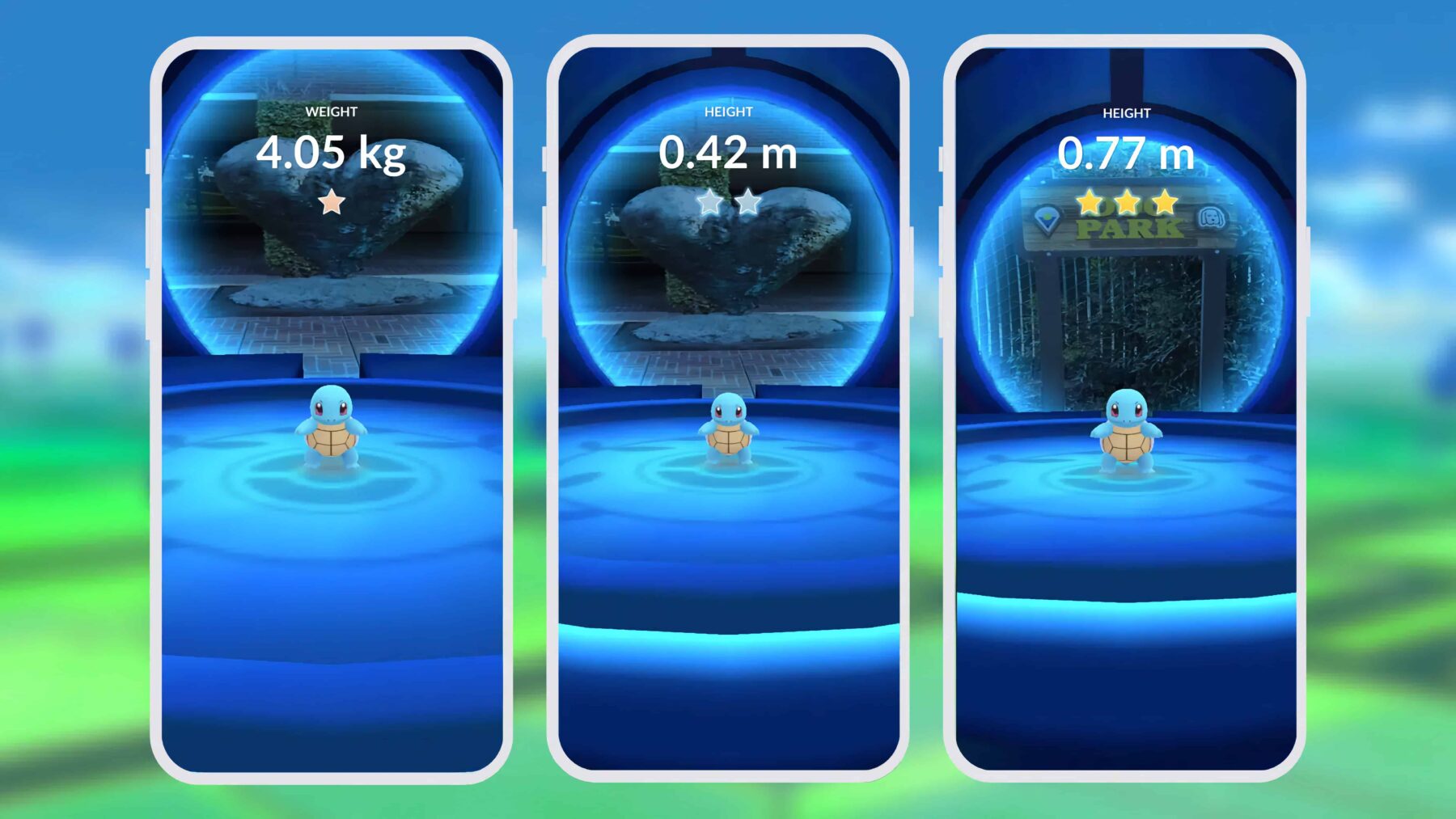 Pokemon Go showcase Schiggy