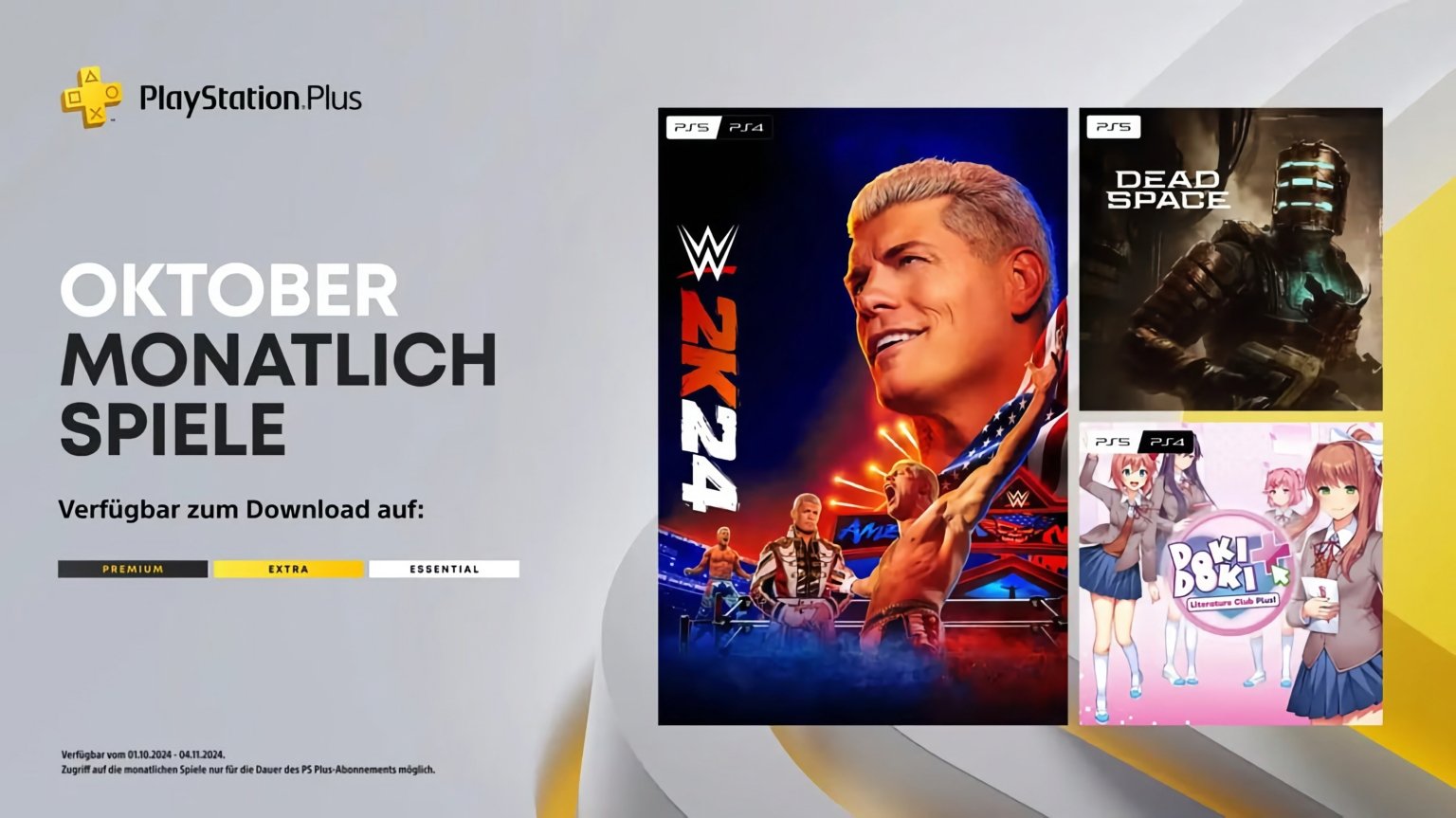 PlayStation Plus Oktober