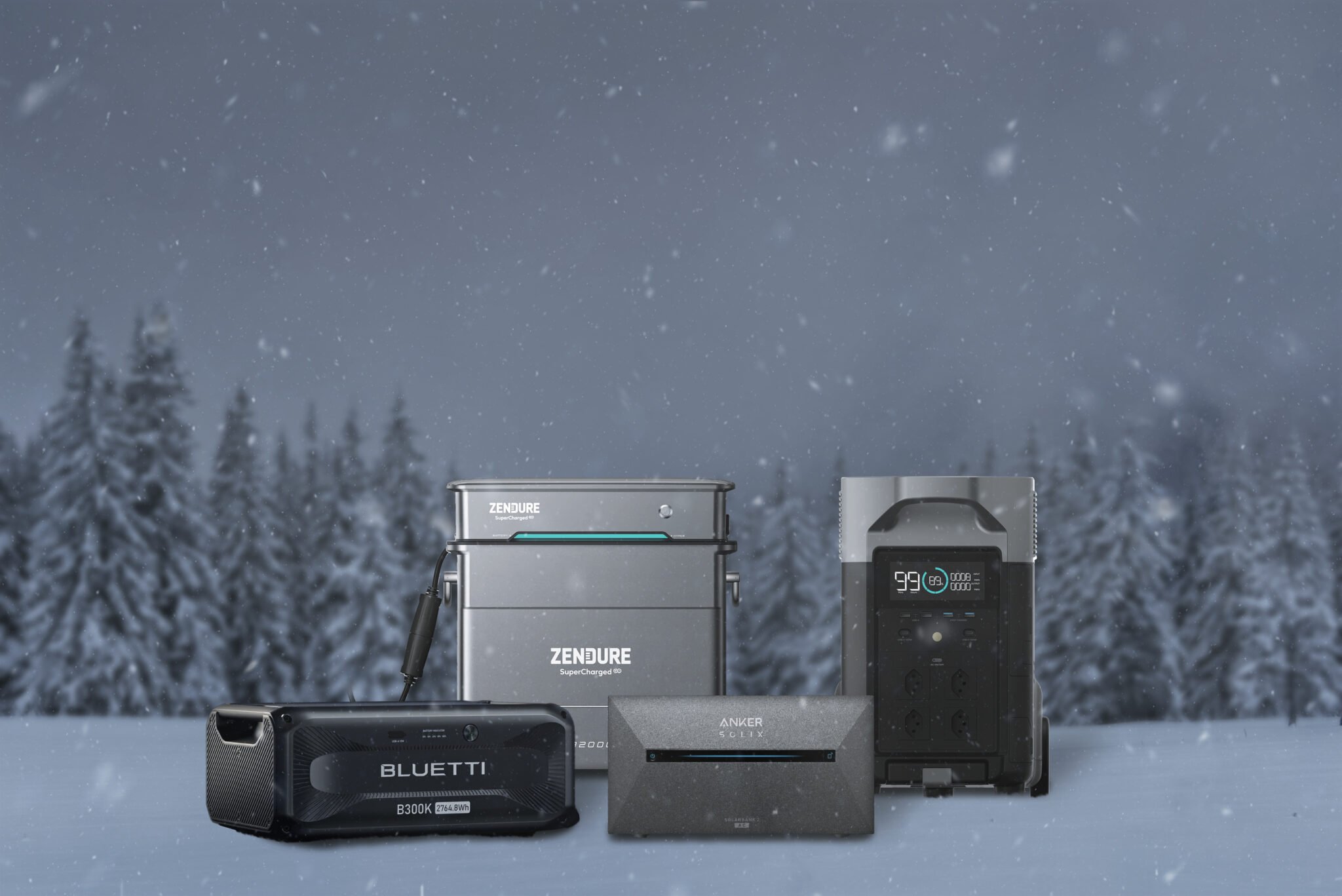 Balkonkraftwerk Akkus und Batterien im Winter laden Solar