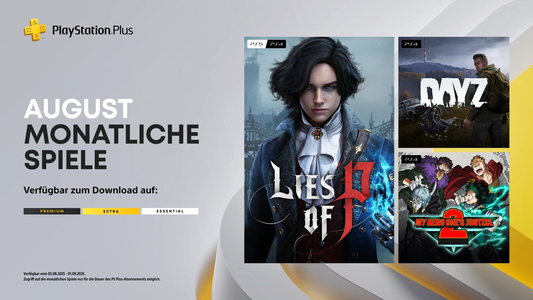 PS Plus Essential-Spiele August 2025