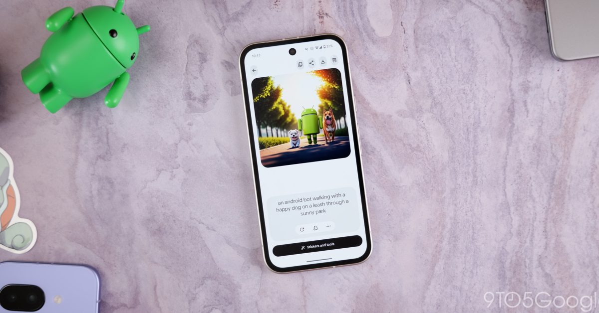 Google Pixel Studio App auf einem Pixel-Smartphone