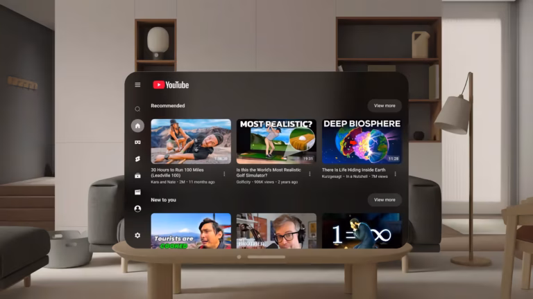 youtube apple vision pro